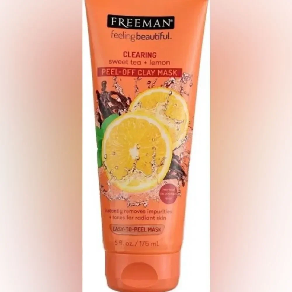 🛍️Freeman Clearing Sweet Tea & Lemon 🍋 Peel -off clay facial mask 6Fl.OZ.💥